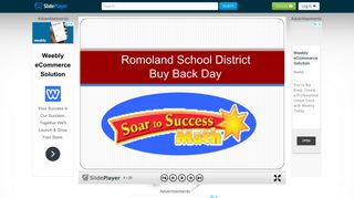 Romoland School District Buy Back Day. Overview Soar to Success ...