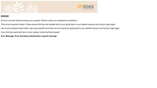 SOAS Identity Provider - Login