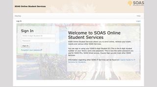 SOAS Online Student Services