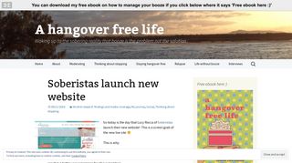 Soberistas launch new website - A hangover free life