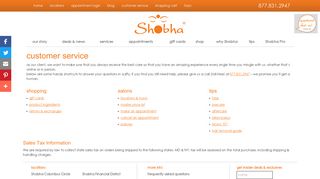 Customer Service | Shobha