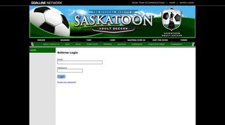 Referee Login - Saskatoon Adult Soccer Soccer powered by ...