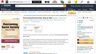 Overcoming Social Anxiety: Step by Step: Thomas A. Richards Ph.D ...