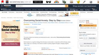 Overcoming Social Anxiety: Step by Step - Kindle edition by Thomas A ...