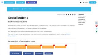 Bootstrap Social Buttons - examples & tutorial. Basic & advanced ...