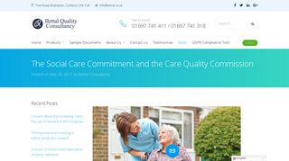 The Social Care Commitment and the Care Quality Commission