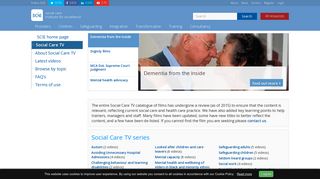Social Care TV - SCIE - Social Care Institute for Excellence