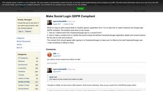 Make Social Login GDPR Compliant — Vanilla Forums