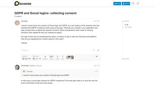 GDPR and Social logins- collecting consent - support - Discourse Meta