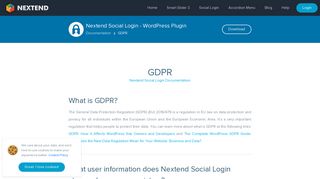 GDPR – Nextend Social Login – WordPress Plugin