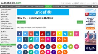 How To Create Social Media Buttons - W3Schools