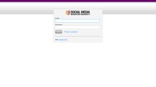 Social Media Marketing University - Log in