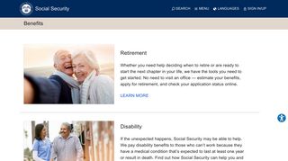 Benefits | Social Security Administration