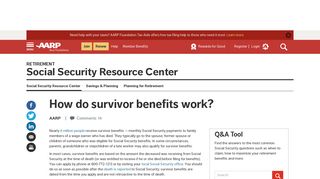 How Social Security Survivor Benefits Work - AARP