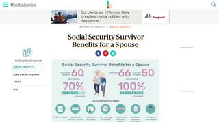 Social Security Survivor Benefits for a Spouse - The Balance