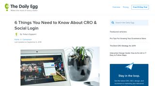 6 Things You Need to Know About CRO & Social Login - Crazy Egg