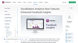 Socialbakers Analytics Now Features Enhanced Facebook Insights ...
