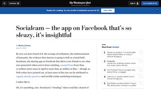 Socialcam — the app on Facebook that's so sleazy, it's insightful - The ...