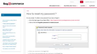 How to reset my password ? | Sogecommerce Documentation