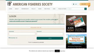 Login | American Fisheries Society