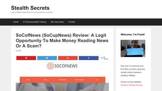 SoCofNews (SoCupNews) Review: A Legit Opportunity To Make ...