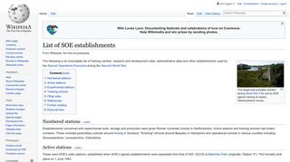 List of SOE establishments - Wikipedia