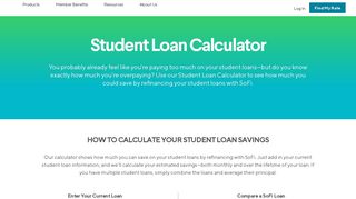 Student Loan Calculator | SoFi