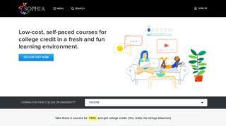 Sophia Learning | Online Courses for College Credit, Tutorials, and ...