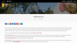 Sofia University Admissions | Palo Alto, CA | California ...