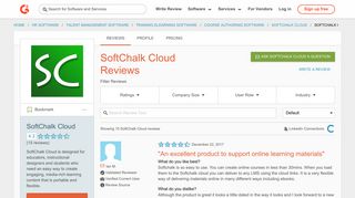SoftChalk Cloud Reviews 2019 | G2 Crowd