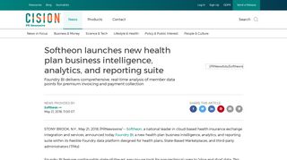 Softheon launches new health plan business intelligence, analytics ...