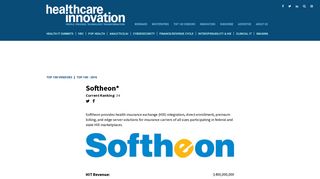 Softheon* | Healthcare Informatics 100