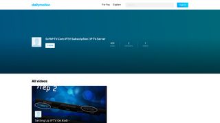 SoftIPTV.Com IPTV Subscription | IPTV Server videos - dailymotion