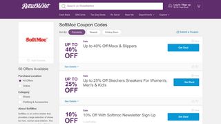 SoftMoc Coupon: Get $10 Off w/March 2019 Coupon Code