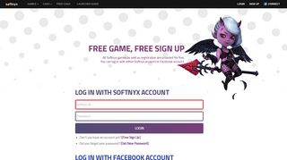 Log in with Softnyx account