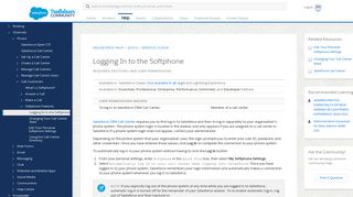Logging In to the Softphone - Salesforce Help