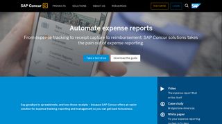 Expense Report Software – Expense & Receipt Tracking - SAP Concur