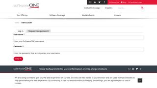 User account - SoftwareONE
