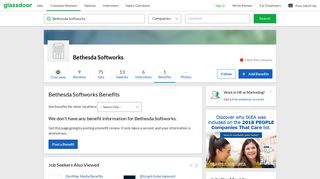 Bethesda Softworks Employee Benefits and Perks | Glassdoor