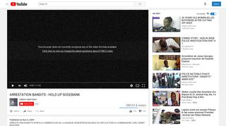 ARRESTATION BANDITS - HOLD UP SOGEBANK - YouTube