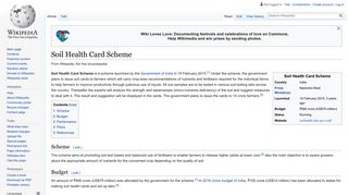 Soil Health Card Scheme - Wikipedia