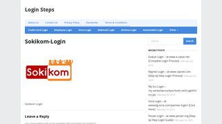 Sokikom-Login – Login Steps