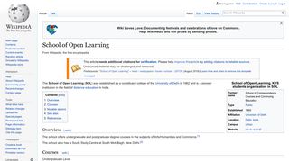 School of Open Learning - Wikipedia