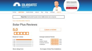Solar Plus Reviews | 35,594 Solar Installer Reviews | SolarQuotes