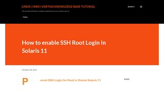 How to enable SSH Root Login In Solaris 11