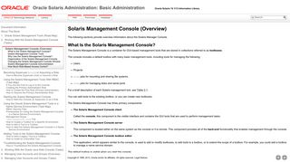 Solaris Management Console (Overview) - Oracle Solaris ...