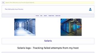 Solaris logs - Tracking failed attempts from my host - Unix.com