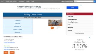 Solarity Credit Union - Yakima, WA - Credit Unions Online