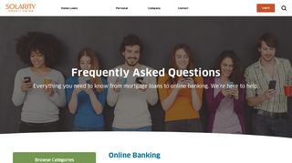 Online Banking Frequently Asked Questions | Solarity