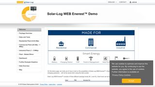Demo Portal - Solar-Log WEB Enerest™ Demo - Solar-Log™ Logo